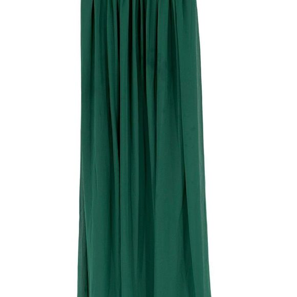 Dressy Collection Vivian Diamond Lux Chiffon Maxi Formal Dress Green Size 0 - Picture 4 of 13